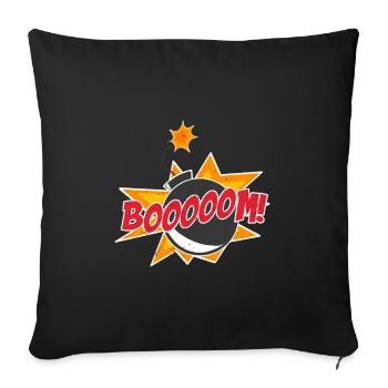 Comic Comics Manga - Sofa pillowcase 17,3'' x 17,3'' (45 x 45 cm) - black - Front