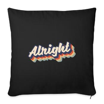 Rétro bien - Housse de coussin décorative 45 x 45 cm - noir - Devant