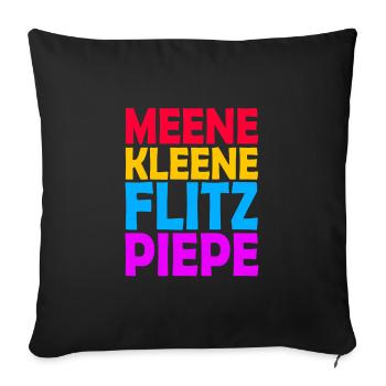 MEENE KLEENE FLITZPIEPE PRIDE - Sofakissenbezug 45 x 45 cm - Schwarz - Vorne