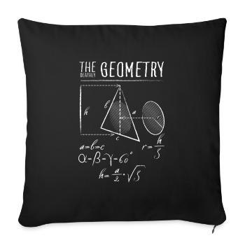 Les maths mortelles blanches - Housse de coussin décorative 45 x 45 cm - noir - Devant