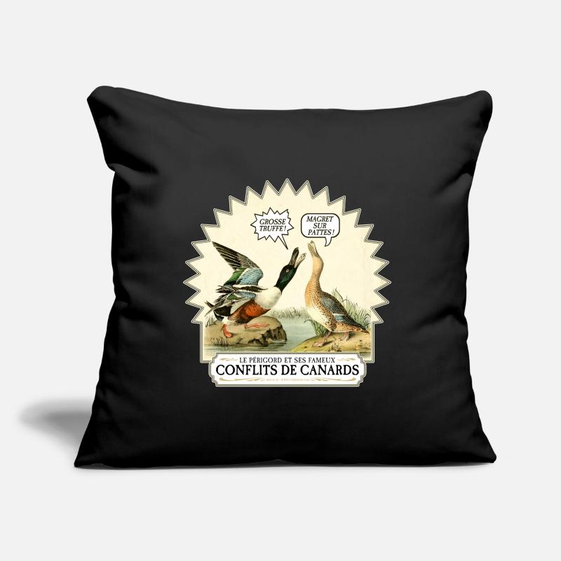Conflits de Canards Housse de coussin décorative 45 x 45 cm