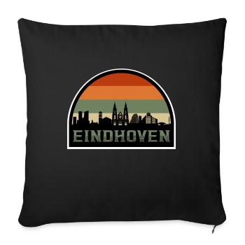 Eindhoven Netherlands Skyline Souvenir Dutch Flag - Sofa pillowcase 17,3'' x 17,3'' (45 x 45 cm) - black - Front
