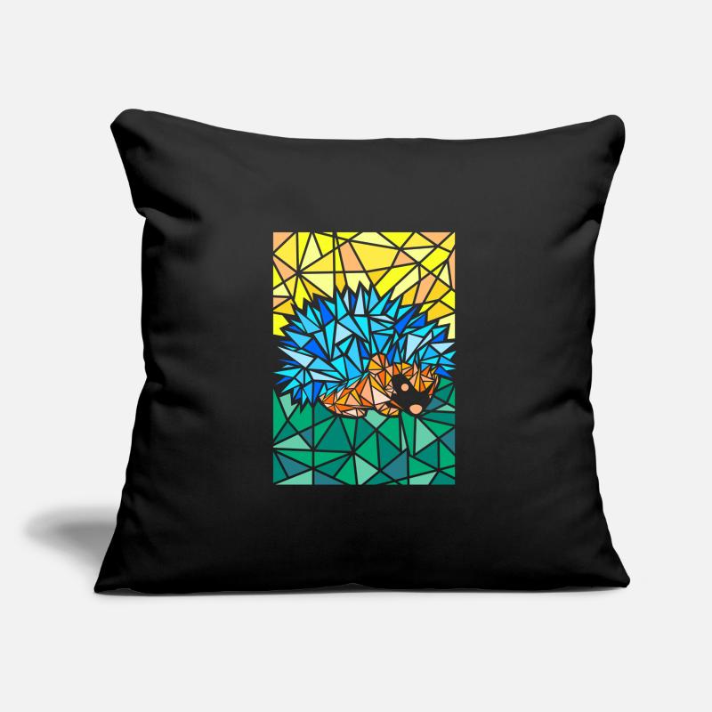 Art abstrait de polygone hérisson Housse de coussin décorative 45 x 45 cm