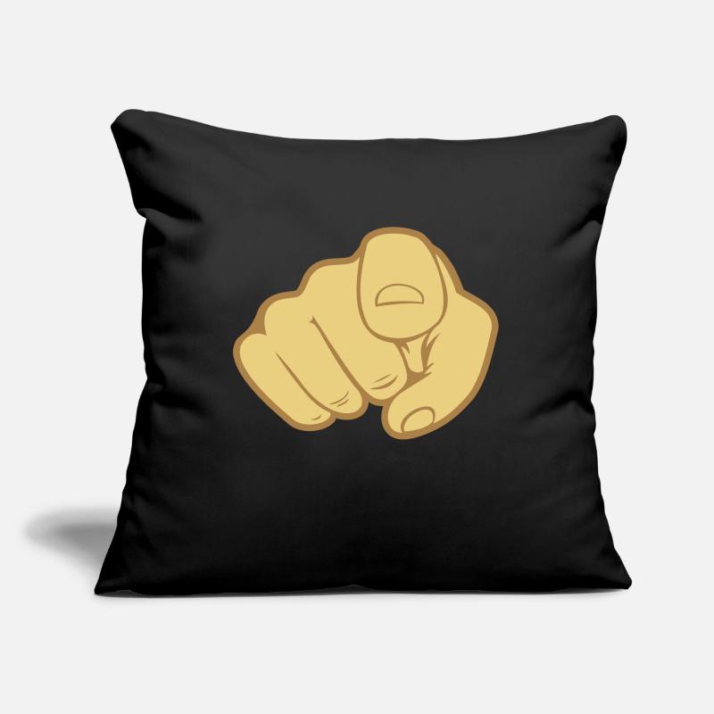 Hand finger pointing Sofa pillowcase 17,3'' x 17,3'' (45 x 45 cm)