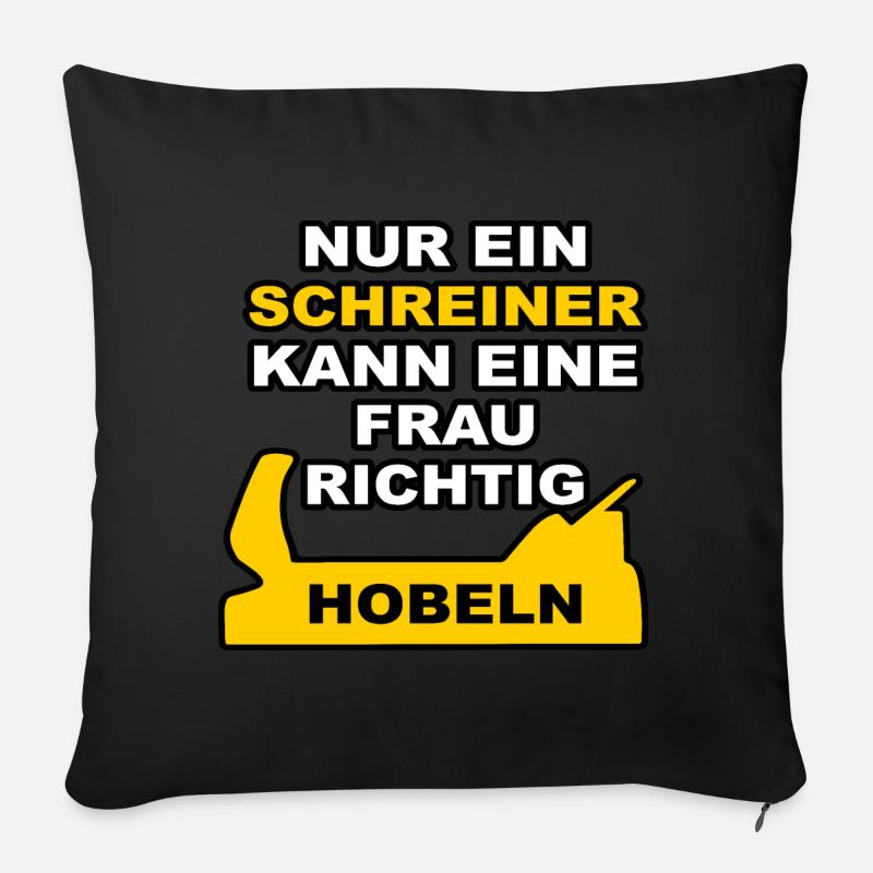 Der Schreiner - Sofakissenbezug 45 x 45 cm - Schwarz