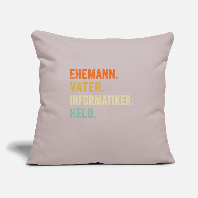 Ehemann vater Informatiker held Sofakissenbezug 45 x 45 cm