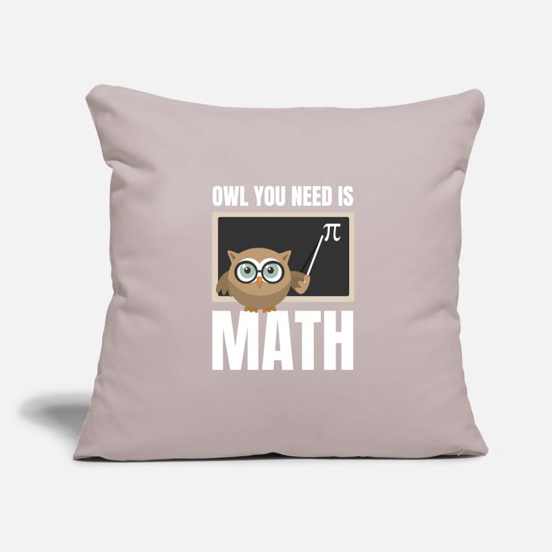 Mathe Eule Lehrer Lehrerin Mathelehrer Mathematik Sofakissenbezug 45 x 45 cm