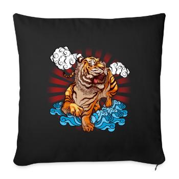Tiger Japan - Sofa pillowcase 17,3'' x 17,3'' (45 x 45 cm) - black - Front