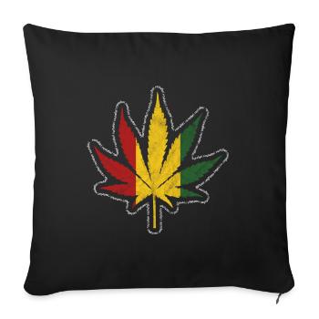 Reggae - Sofakissenbezug 45 x 45 cm - Schwarz - Vorne