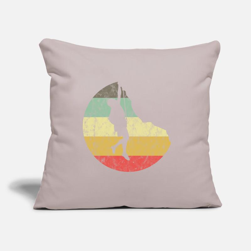 Bergsteigen Klettern Geschenk Bouldern Retro Cool Sofakissenbezug 45 x 45 cm
