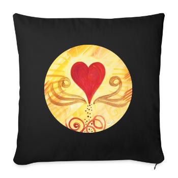 Energie de la joie de vivre - Sonja Ariel par Staden - Housse de coussin décorative 45 x 45 cm - noir - Devant