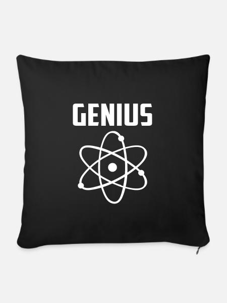 Genius - Sofakissenbezug 45 x 45 cm - Schwarz