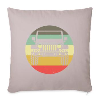 Véhicule tout-terrain Offroad 4wd 4x4 AWD 4wheeler cadeau - Housse de coussin décorative 45 x 45 cm - taupe clair - Devant