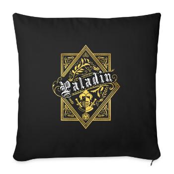 RPG Paladin RPG character classes - Sofa pillowcase 17,3'' x 17,3'' (45 x 45 cm) - black - Front
