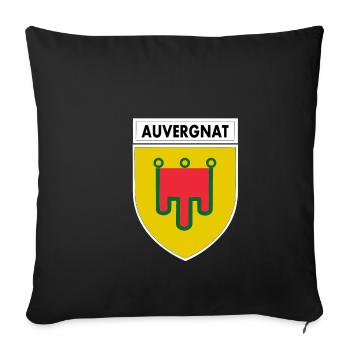 Auvergnat - Housse de coussin décorative 45 x 45 cm - noir - Devant