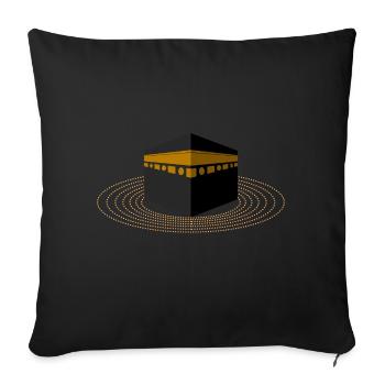 Kaaba - Sofa pillowcase 17,3'' x 17,3'' (45 x 45 cm) - black - Front