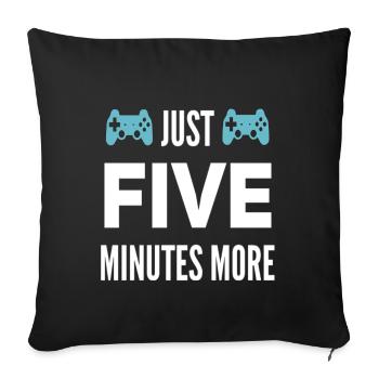 Gamer Gaming Gift - Sofa pillowcase 17,3'' x 17,3'' (45 x 45 cm) - black - Front