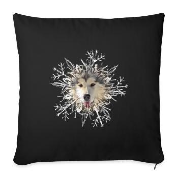 Malamute Crystal - Sofa pillowcase 17,3'' x 17,3'' (45 x 45 cm) - black - Front