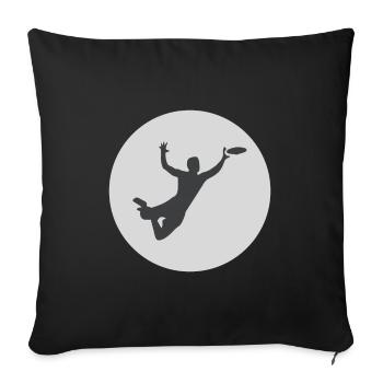 Scandinavian Colour Ultimate Frisbee Disc Sports - Sofa pillowcase 17,3'' x 17,3'' (45 x 45 cm) - black - Front