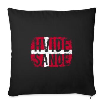 Hvide Sande, Westjütland, Dänemark, Nordsee - Sofakissenbezug 45 x 45 cm - Schwarz - Vorne