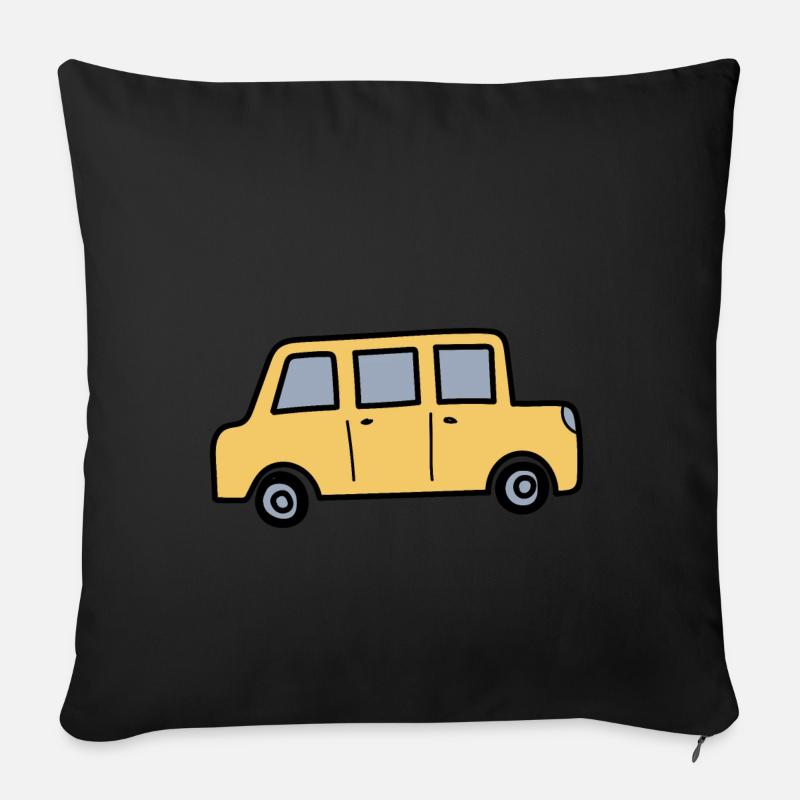 Auto - Sofakissenbezug 45 x 45 cm - Schwarz