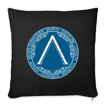 Symbole de Sparte - Housse de coussin décorative 45 x 45 cm - noir - Devant