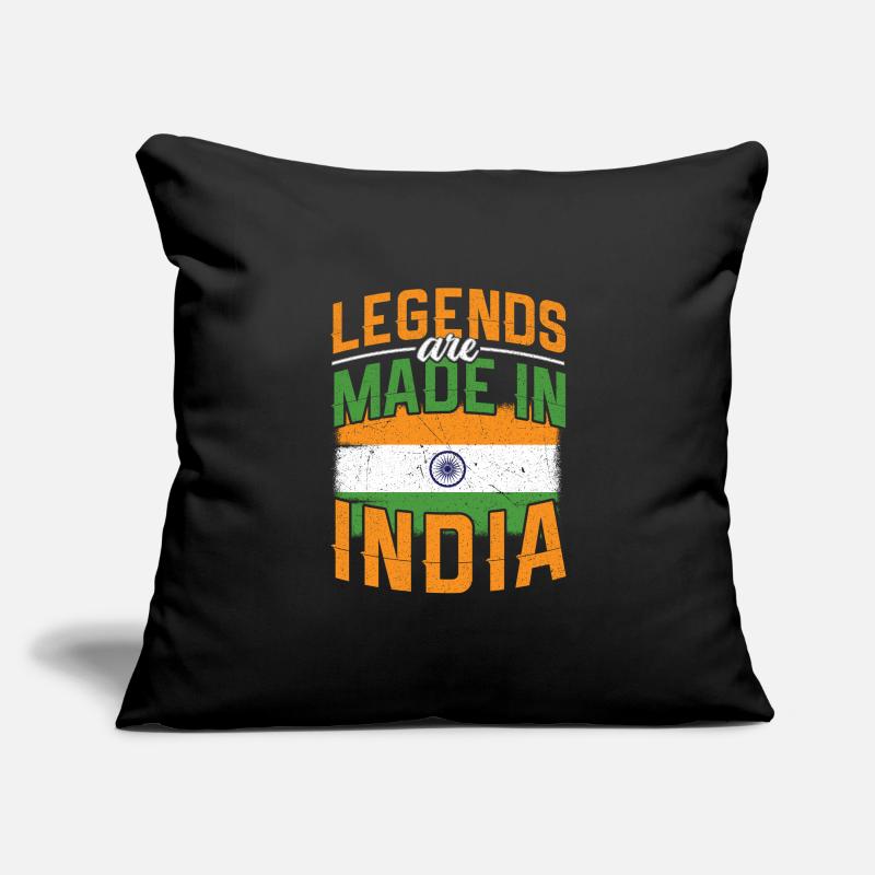 Inde Housse de coussin décorative 45 x 45 cm