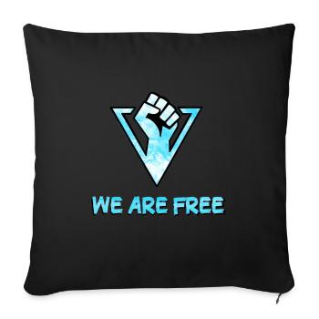 We are free detroit - Housse de coussin décorative 45 x 45 cm - noir - Devant