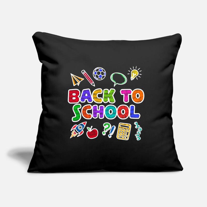 Back School School Start School Start School Child Sofa pillowcase 17,3'' x 17,3'' (45 x 45 cm)