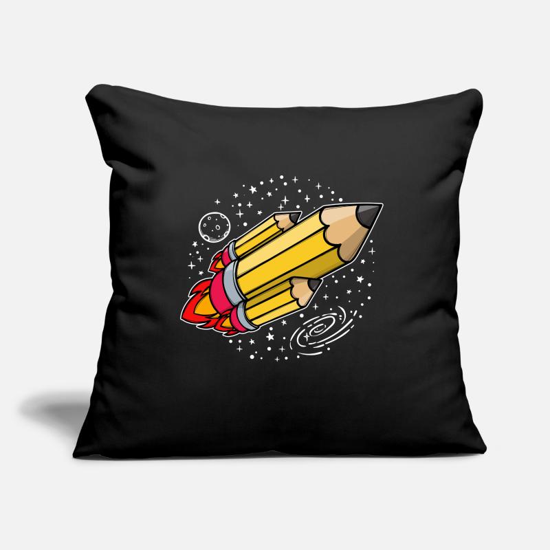 School School Start Pencil Rocket School Launch Sofa pillowcase 17,3'' x 17,3'' (45 x 45 cm)