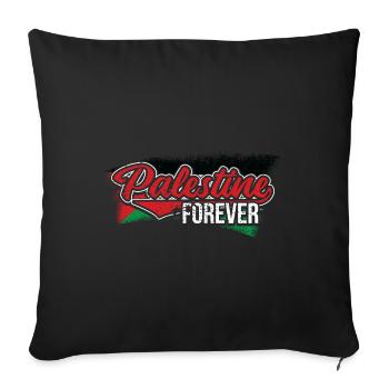 Palestine Pour Toujours - Housse de coussin décorative 45 x 45 cm - noir - Devant