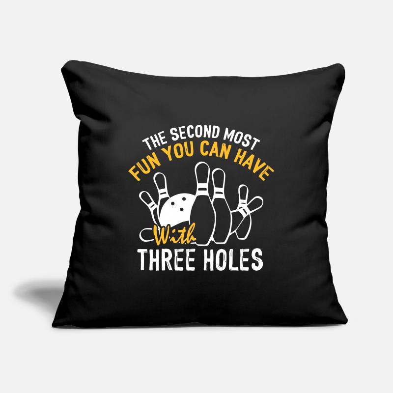 Fun With Three Holes Funny Bowling Sofa pillowcase 17,3'' x 17,3'' (45 x 45 cm)