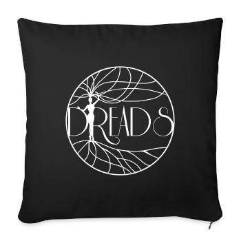 Dreads with Tree of Life - Sofa pillowcase 17,3'' x 17,3'' (45 x 45 cm) - black - Front