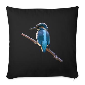 Oiseau de glace - Housse de coussin décorative 45 x 45 cm - noir - Devant