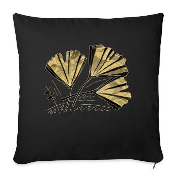 List - Sofa pillowcase 17,3'' x 17,3'' (45 x 45 cm) - black - Front
