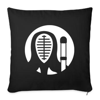 Kendo Kenjutsu SwordFight - Sofa pillowcase 17,3'' x 17,3'' (45 x 45 cm) - black - Front