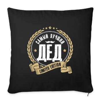 Meilleur opa édition limitée russe pour grand-père - Housse de coussin décorative 45 x 45 cm - noir - Devant