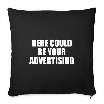Here could be your ad create gift yoursel - Sofa pillowcase 17,3'' x 17,3'' (45 x 45 cm) - black - Front