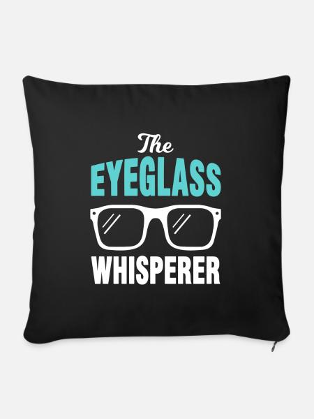 Optiker Augenoptiker Augenarzt - Sofakissenbezug 45 x 45 cm - Schwarz