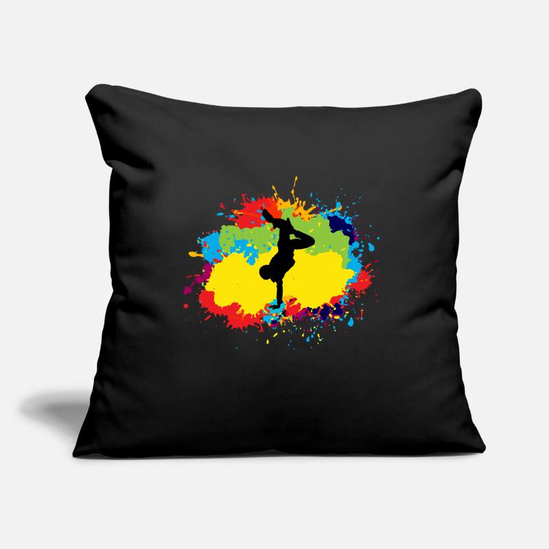 Breakdance Breakdancing Break-dancer Watercolour Sofa pillowcase 17,3'' x 17,3'' (45 x 45 cm)