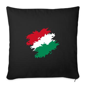 Hongrie - Housse de coussin décorative 45 x 45 cm - noir - Devant