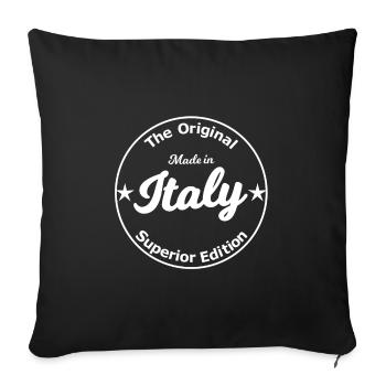 Italy Edition - Sofa pillowcase 17,3'' x 17,3'' (45 x 45 cm) - black - Front