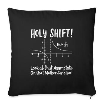 Math Mathematics - Sofa pillowcase 17,3'' x 17,3'' (45 x 45 cm) - black - Front
