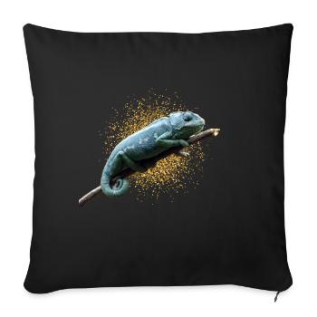 chameleon - Sofa pillowcase 17,3'' x 17,3'' (45 x 45 cm) - black - Front