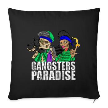 Gangsters Paradise - Sofakissenbezug 45 x 45 cm - Schwarz - Vorne