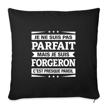 JE SUIS FORGERON - Housse de coussin décorative 45 x 45 cm - noir - Devant