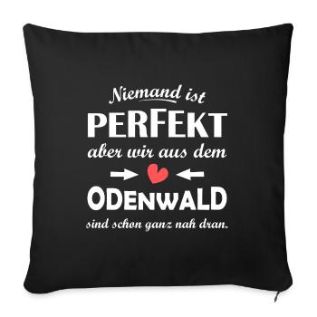 Odenwald - Sofakissenbezug 45 x 45 cm - Schwarz - Vorne