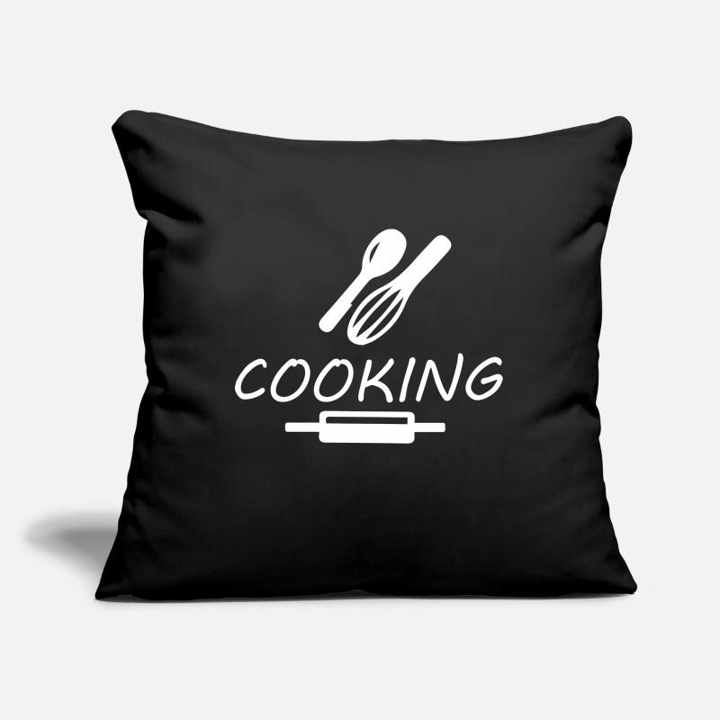 Cuisiner Cuisiner Housse de coussin décorative 45 x 45 cm