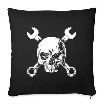 Têtes à visser - Housse de coussin décorative 45 x 45 cm - noir - Devant