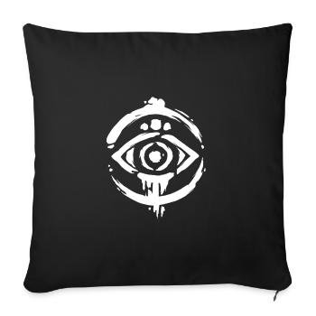 Logo Auge Trash Sketch - Sofakissenbezug 45 x 45 cm - Schwarz - Vorne